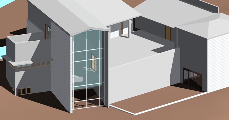 Looking at the project from above in this computer rendering, we can see how the