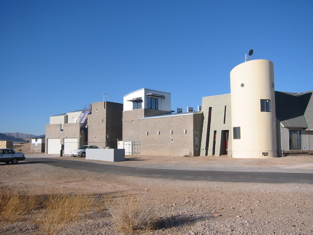 The Slammer before the Studio was added. The void we filled is between the tower