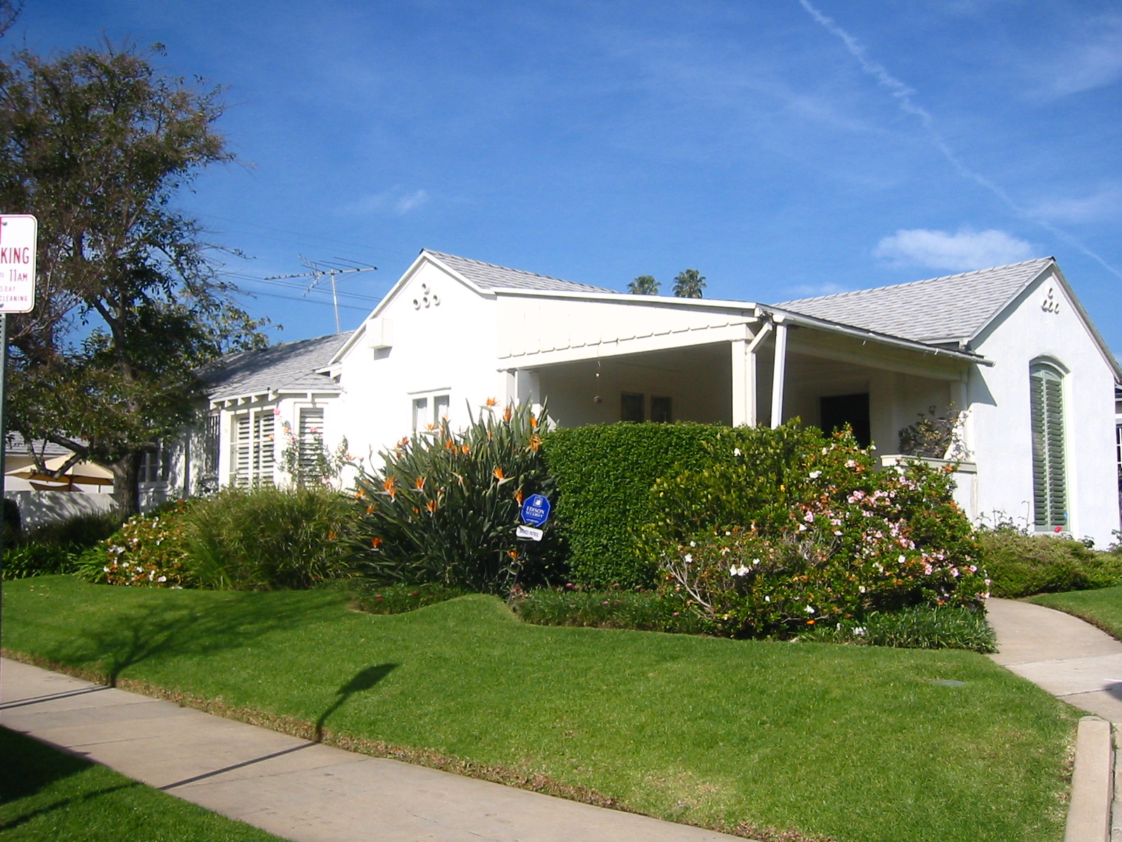 The original house, seen from the corner.