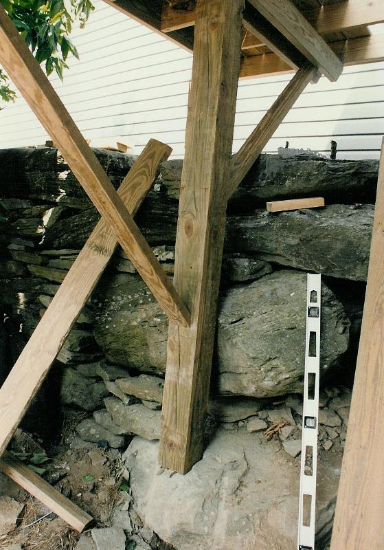 One of our favorite details. The support for the deck off of the new addition re