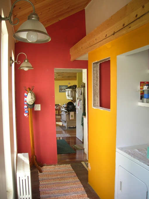 View in the new entry into kitchen.
