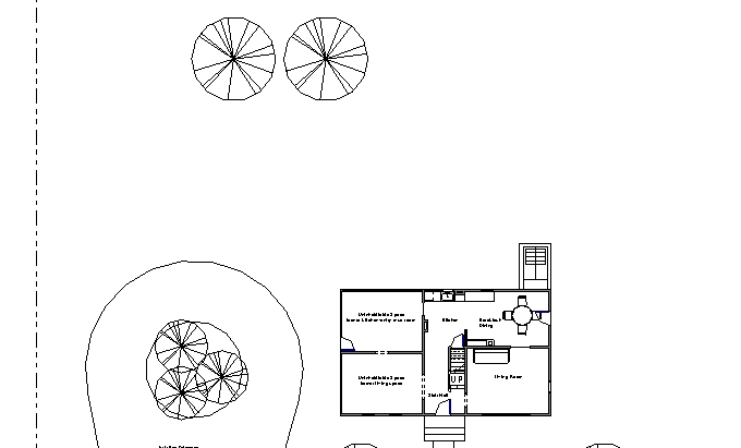 Original First Floor Plan: The original floor plan shows the lack of defined kit
