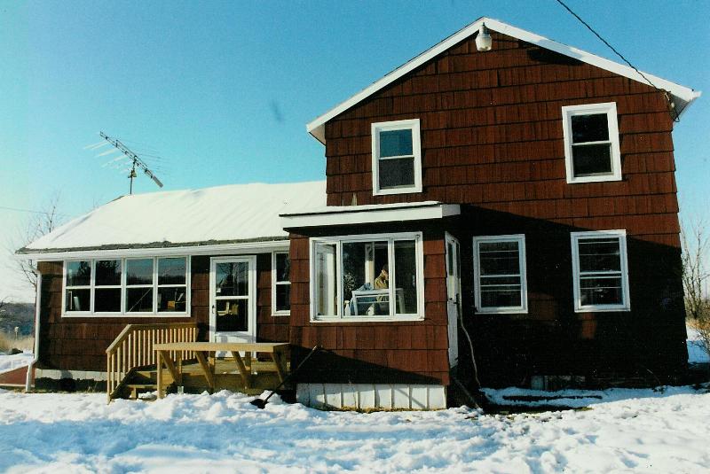 The original house and tiny addition.