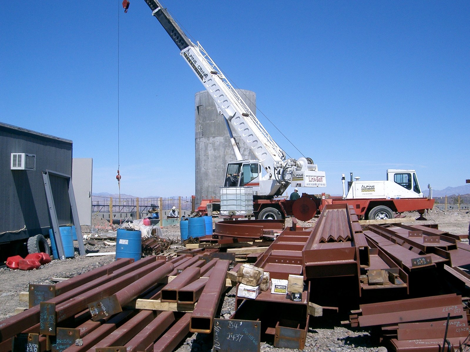 The view of the house as you come up from the hill below.