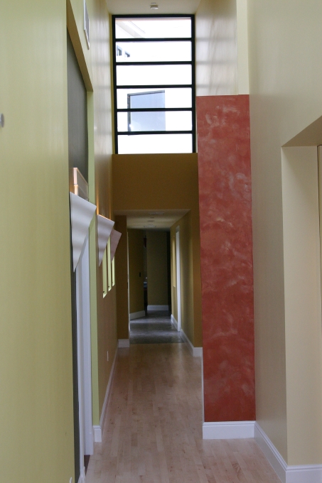 Master Suite, looking east toward the Office and Library.