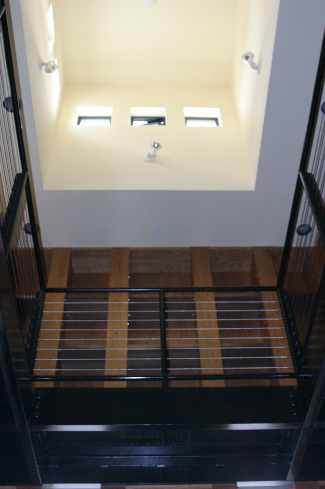 In the Library looking up into the cupola, where automatic windows open to allow