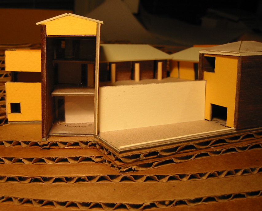 Looking at the sixteenth inch scale study model.