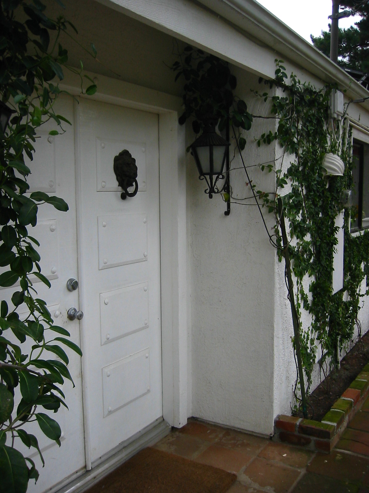 The original front door to the house.