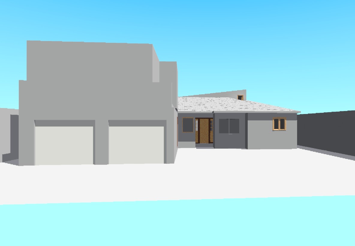 The spine scheme from the street.