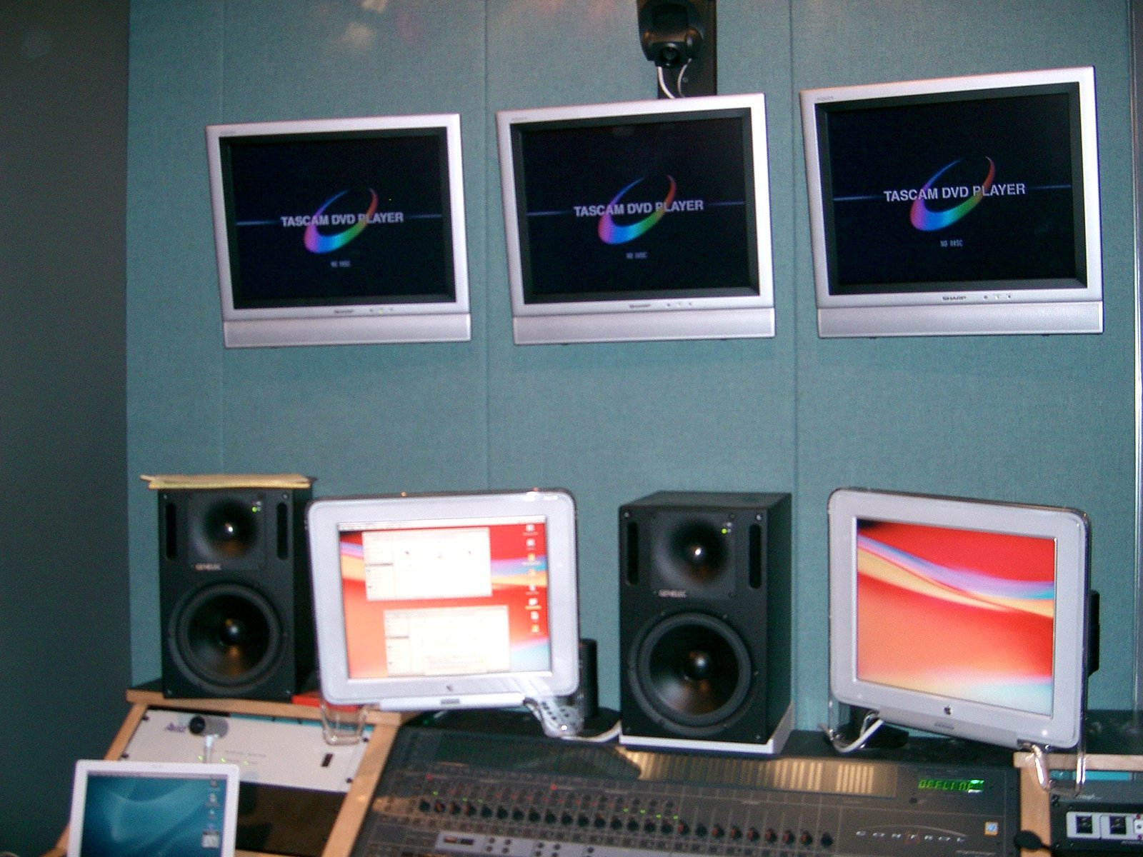 The control room on the ground floor of the Studio.