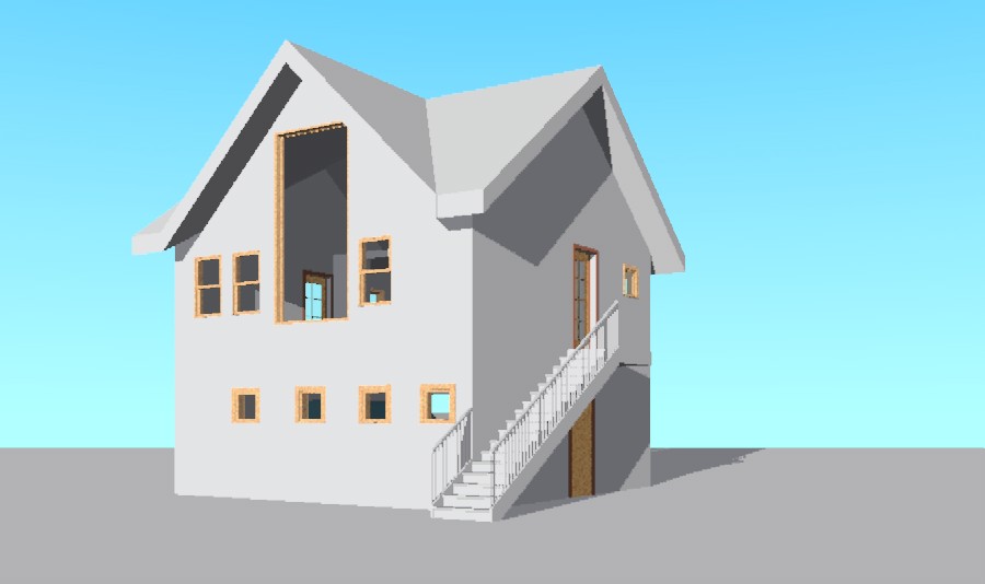 The western facade, which would face Mount Equinox.