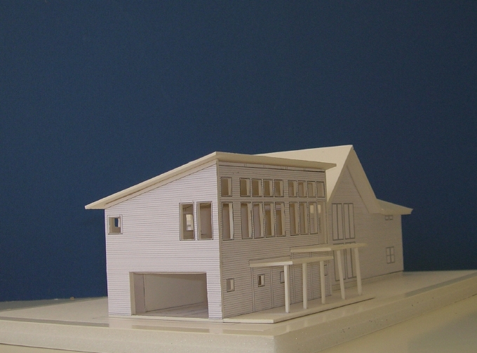 The sixteenth inch scale model, showing the deck which step down to allow the St