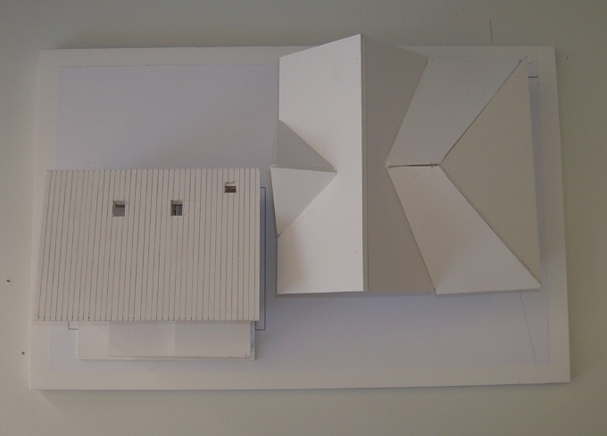 The sixteenth inch scale model from above.