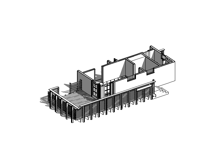 Our design for the front deck and the new corner entrance to the Kitchen.