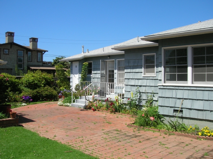 The rear of the house before the work began.