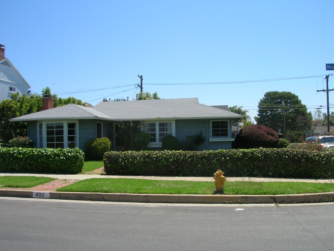 The existing house from the street.