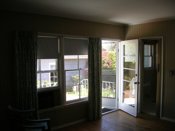 The back of the Family Room, looking out into the back yard. This seemed like a 